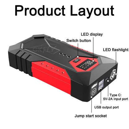 18000mAh Car Jump Starter & Portable Power Bank