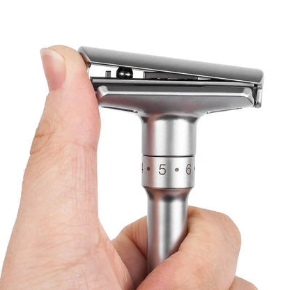 Adjustable & Foldable Mens Razor with Double Edge